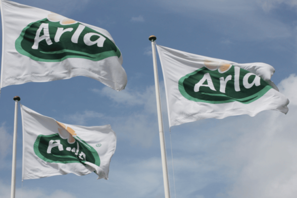 arla flag raised in the sky